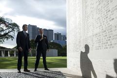 Secretary of Defense Pete Hegseth visiting Manila American Cemetery in Manila Philippines March 28 2025