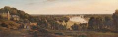 View from Richmond Hill Surrey with river landscape and greenery