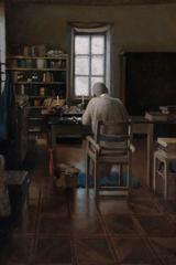 Portrait of Sir Richard Burton in His Study by Albert Letchford