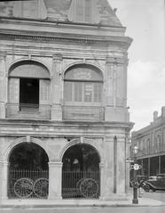 Historic Presbytere building at the corner of Chartres and St. Ann Streets in New Orleans in 1934