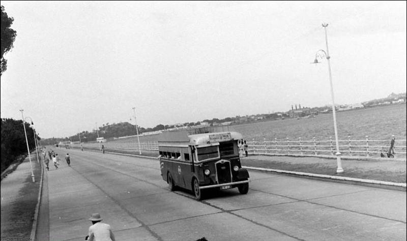 Vintage NSR Albion Motors bus on Tank Bund road circa 1932
