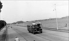 Vintage NSR Albion Motors bus on Tank Bund road circa 1932