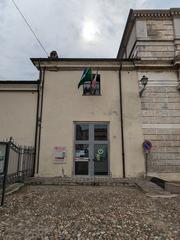 Exterior view of Andreas Hofer Museum in Mantua with historic architecture