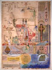 Henry Dunant's apocalyptic prophetic diagram illustrating his spiritual vision of history and salvation
