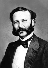 Portrait of Henry Dunant, Swiss philanthropist and co-founder of the International Committee of the Red Cross