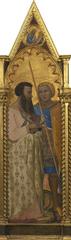 Saints Bartholomew and George painted by Bernardo Daddi