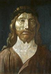 Man of Sorrows painting by Andrea Mantegna showing the biblical figure with wounds representing suffering and sacrifice