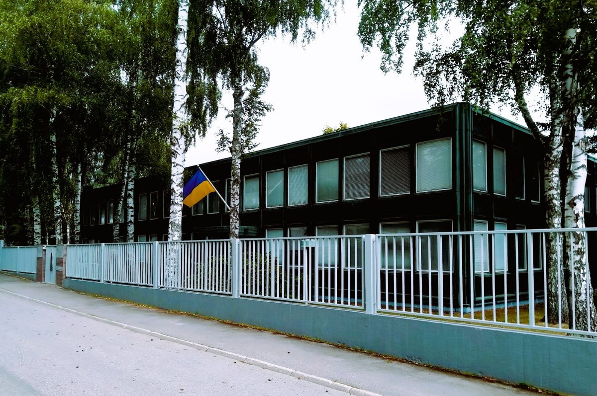 Embassy of Ukraine building in Helsinki, Finland