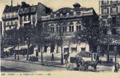 Historic Theatre de Gymnase circa 1900 interior with ornate design