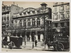 Façade of Théâtre du Gymnase on boulevard de Bonne Nouvelle, 10th arrondissement, Paris, circa 1890