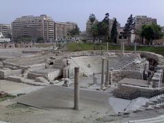 Roman Theater archaeological site in Alexandria