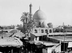 The Maidan Mosque in Baghdad, 1932, showcasing its traditional Islamic architecture