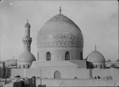Domes of Al-Hayder Khana mosque in Baghdad