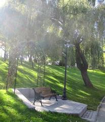 View of Alexandru Ioan Cuza Park with Titan Lake in IOR area of Bucharest