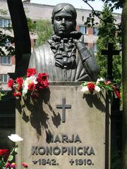Grave of Maria Konopnicka at Lviv Cemetery