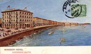 Windsor Hotel building exterior in 1912