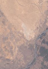 Aerial view of Egypt showing Cairo, Mukattam Hills, Nile River, Gazirat ad-Dahab island, and surrounding areas captured during ISS Expedition 67