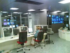 Exterior view of the new ETB headquarters continuity area in Bilbao, Vizcaya, Basque Country, Spain