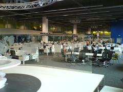 General view of the large newsroom at ETB headquarters in Bilbao, Basque Country, Spain