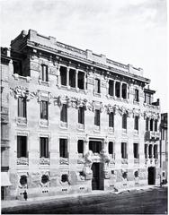 Il Palazzo Castiglioni facade on Corso Venezia in Milan in 1905