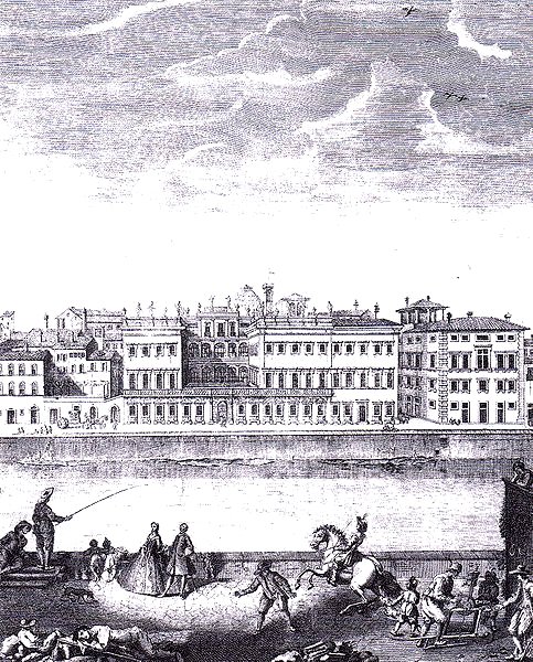 View of Palazzo Corsini, a grand historic building with classical architecture