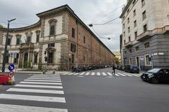 Palazzo del Senato building in Milano with clear sky