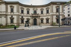 Palazzo del Senato building in Milan with clear sky