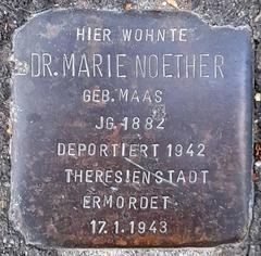 Stolperstein Dedicated To Dr. Marie Noether (Urachstraße 53)