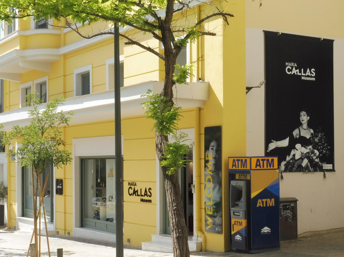 Maria Callas Museum exterior at 44 Mitropoleos Street Athens Greece