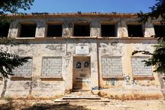 Abandoned outpost ruins of the University of Granada in the Alpujarras region, Spain