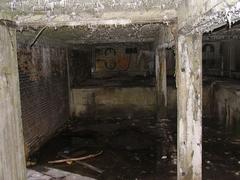 Interior view of Kongelundsfortet casemate building showing structural details