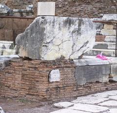 Arch of Augustus southern pillar close-up