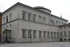 Exterior rear view of Christiansborg Palace Chapel in Copenhagen Denmark