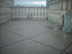 View of Prins Jørgens Gård from courtroom II at Højesteret Supreme Court Denmark