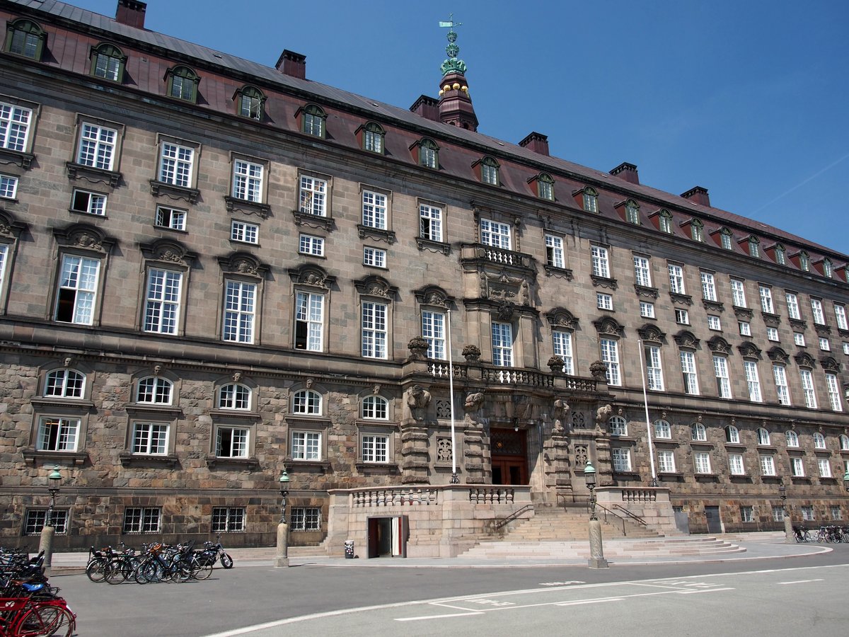 Danish Parliament building in Copenhagen