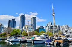 Toronto Music Garden with lush greenery and water features