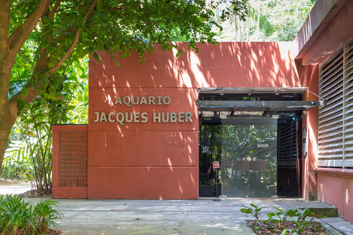 Jacques Huber Aquarium building at Museu Paraense Emílio Goeldi Zoobotanical Park in Belém, Pará