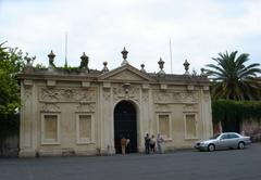 Entrance villa dei Cavalieri di Malta Aventino Rome historical building