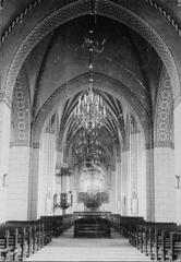 Interior of Västerås Cathedral facing the altar after restoration