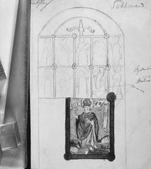 Oak door with iron fittings at Västerås Cathedral