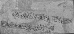 Exterior view of Västerås Cathedral showing runic inscriptions Vs 6 and Vs 7 in the southern porch