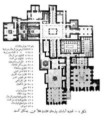 Map of Qalawon Bimarstan hospital complex