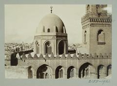 Façade of the Funerary Complex of Mamluk Sultan al-Mansur Qalawun in Cairo, Egypt