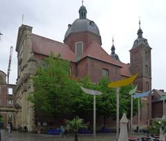View of St. Aegidii Church in Münster with clear sky