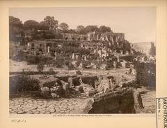 Ruins of Caligula's House on Palatine Hill with Domus Tiberiana and Caligula additions