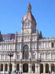 A Coruña city hall building with classic architectural style