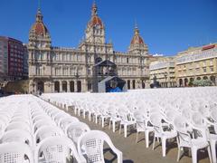 Town hall building in A Coruña, Spain