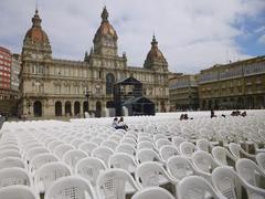 A Coruña City Hall building with classical architecture
