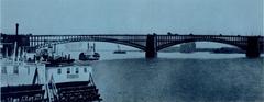 Eads Bridge over the Mississippi River opened in 1874 showcasing early alloy steel use