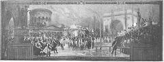 Black and white photograph of the second painting exhibited at the 1902 Salon, later mounted in Paris City Hall in 1903